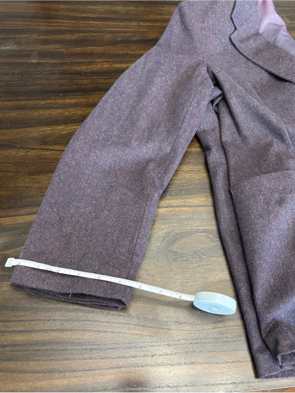 Vintage Nino Cerruti Sport Blazer 38 Wool Blend Tweed Burgundy Men’s